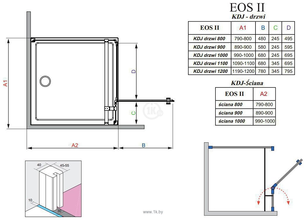 Фотографии Radaway EOS II KDJ 120x90 (3799424-01/3799431-01)