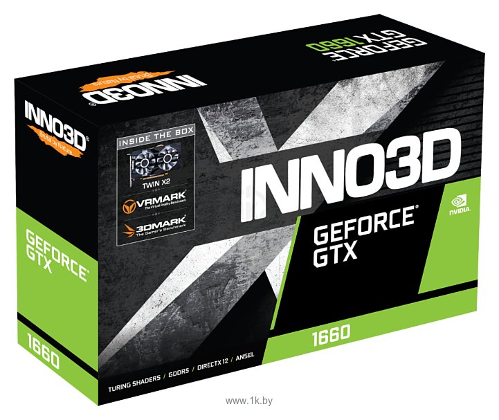 Фотографии INNO3D GeForce GTX 1660 1815MHz PCI-E 3.0 6144MB 8000MHz 192 bit 3xDisplayPort HDMI HDCP TWIN X2 OC RGB