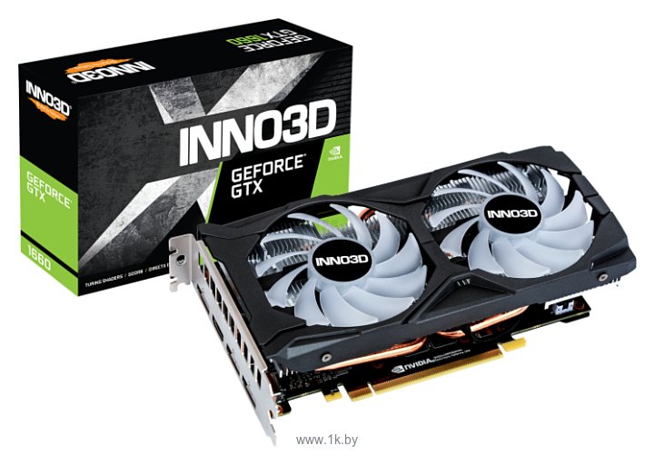 Фотографии INNO3D GeForce GTX 1660 1815MHz PCI-E 3.0 6144MB 8000MHz 192 bit 3xDisplayPort HDMI HDCP TWIN X2 OC RGB