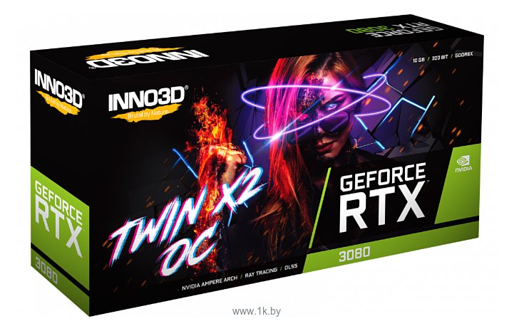 Фотографии INNO3D GeForce RTX 3080 10240MB TWIN X2 OC (N30802-106XX-1810VA34)