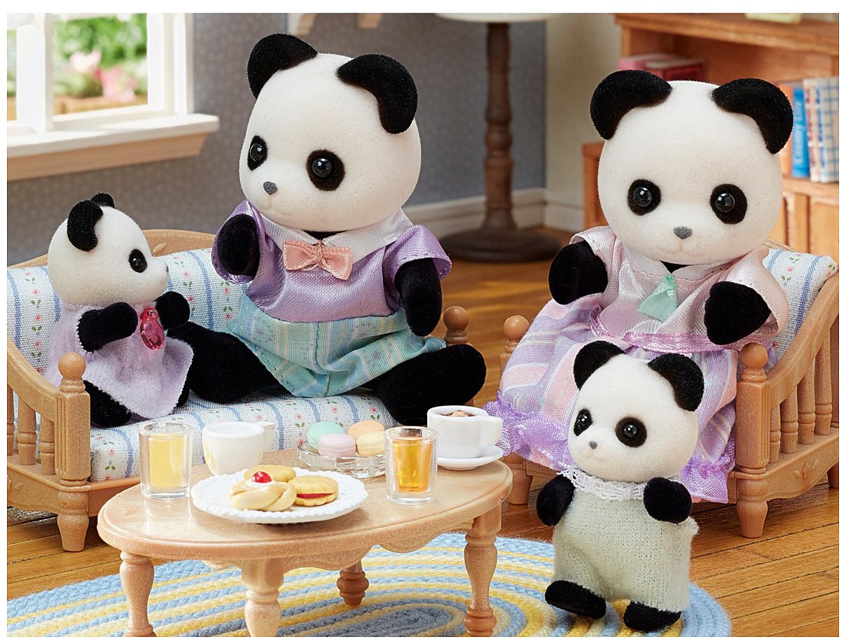 Фотографии Sylvanian Families Семья панд 5529