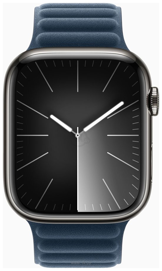 Фотографии Apple Watch Series 9 45 мм (стальной корпус, замшевый ремешок)