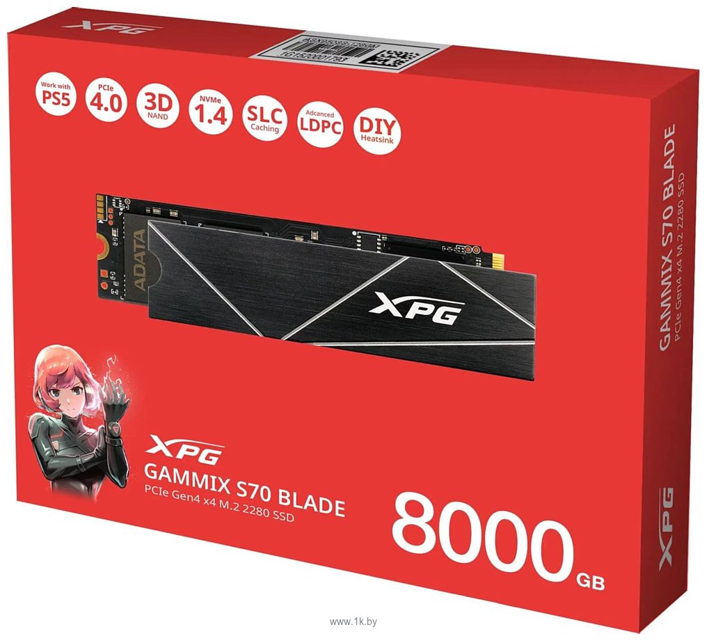 Фотографии ADATA XPG GAMMIX S70 Blade 8TB AGAMMIXS70B-8000G-CS