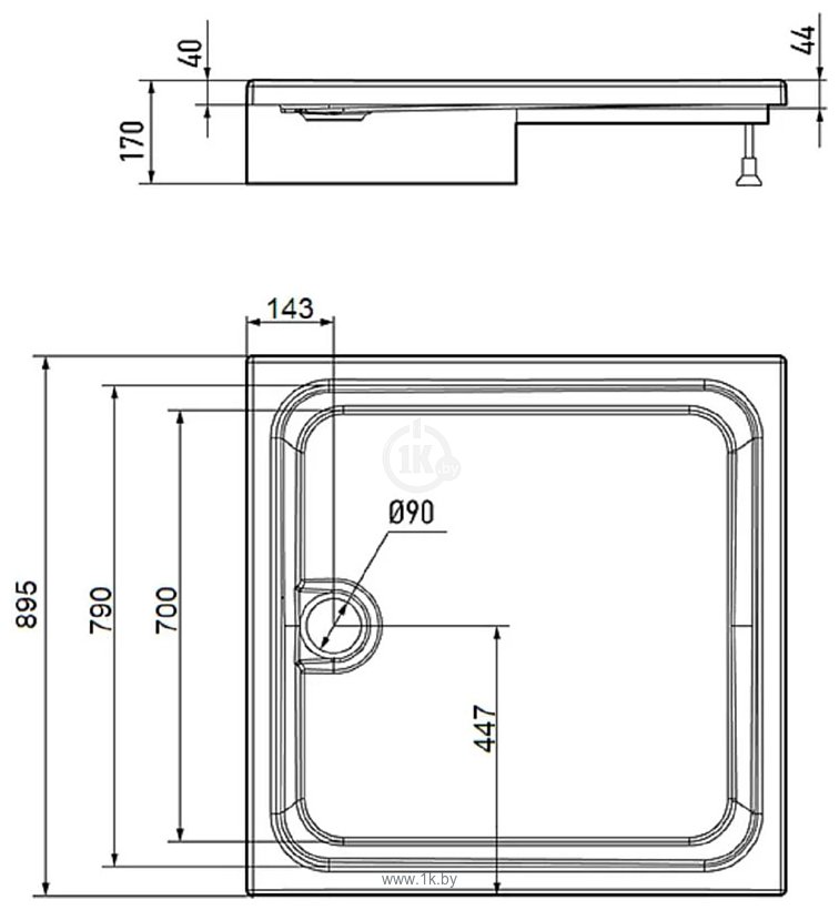 Фотографии Erlit 90x90x17 ER9017H-1