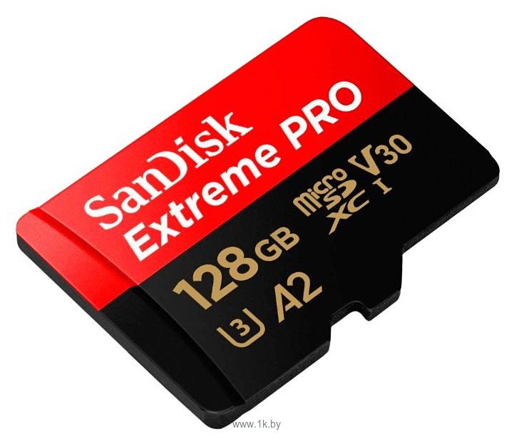 Фотографии SanDisk Extreme Pro microSDXC Class 10 UHS Class 3 V30 A2 170MB/s 128GB + SD adapter