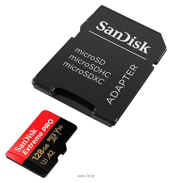 Фотографии SanDisk Extreme Pro microSDXC Class 10 UHS Class 3 V30 A2 170MB/s 128GB + SD adapter
