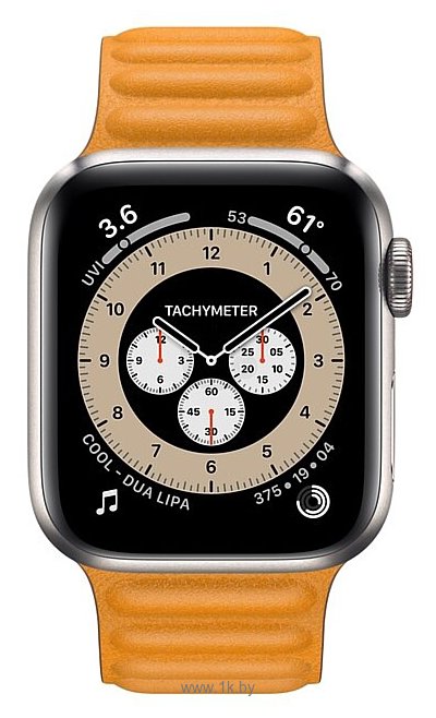 Фотографии Apple Watch Edition Series 6 GPS + Cellular 40mm Titanium Case with Leather Link