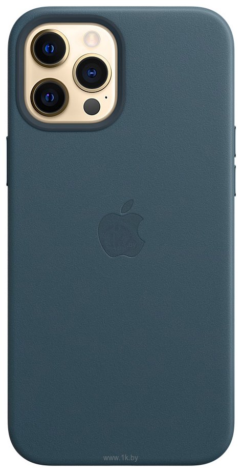 Фотографии Apple MagSafe Leather Case для iPhone 12 Pro Max (балтийский синий)