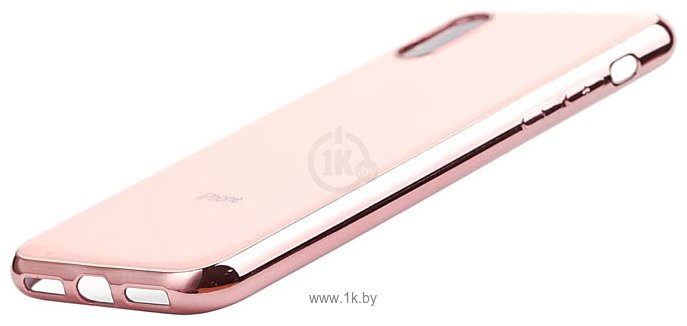 Фотографии EXPERTS Plating Tpu для Apple iPhone X/XS (розовый)