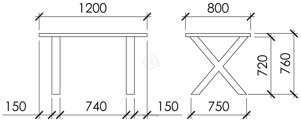 Фотографии Buro7 Икс 120 (классика, дуб беленый/серебро)