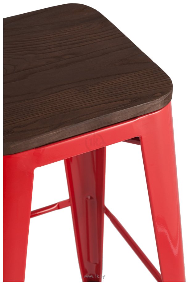 Фотографии Stool Group TOLIX WOOD барный (красный) глянцевый