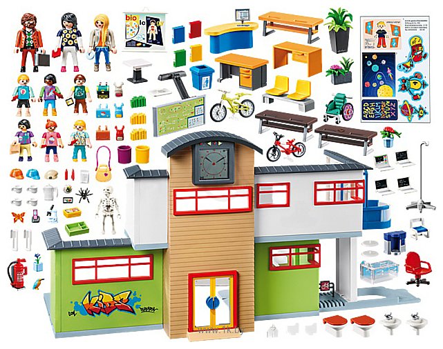 Фотографии Playmobil PM9453 Мебелированное здание школы