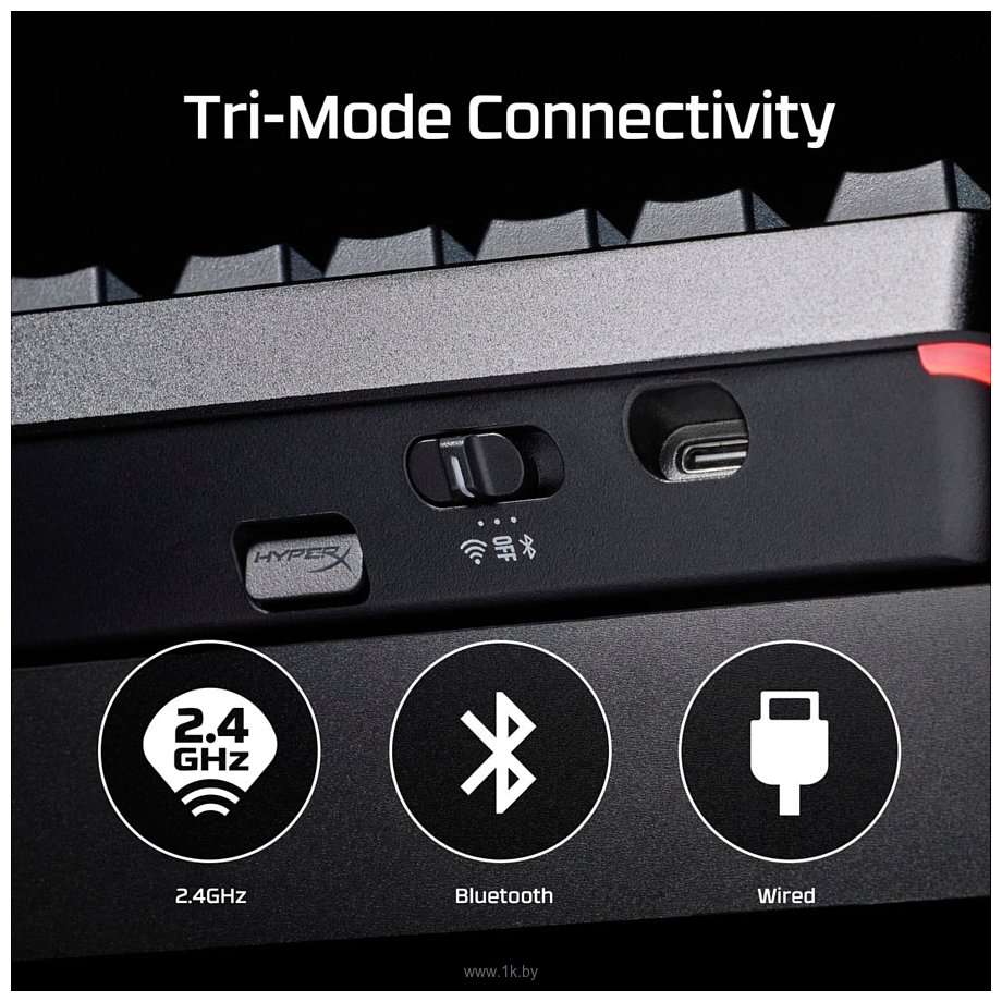 Фотографии HyperX Alloy Rise 75 Wireless HyperX Red