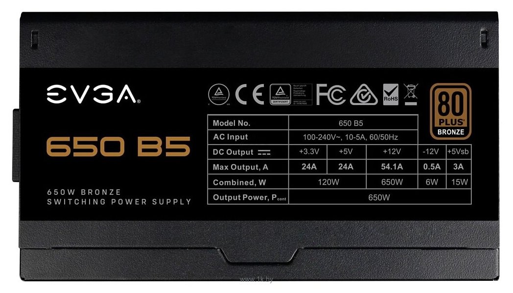 Фотографии EVGA B5 650W (220-B5-0650-V2)