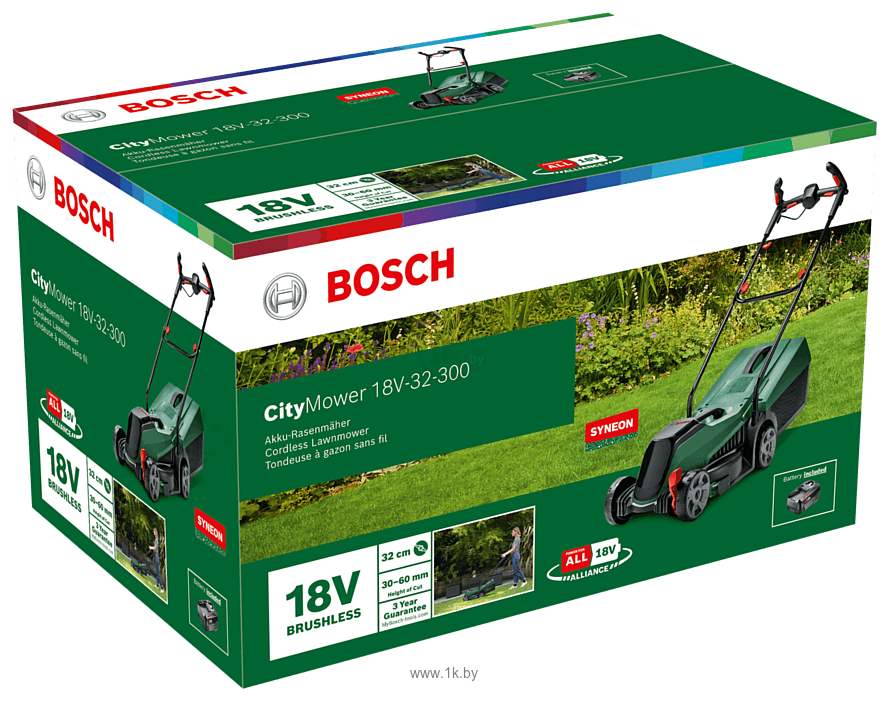 Фотографии Bosch CityMower 18V-32-300 (06008B9A08)