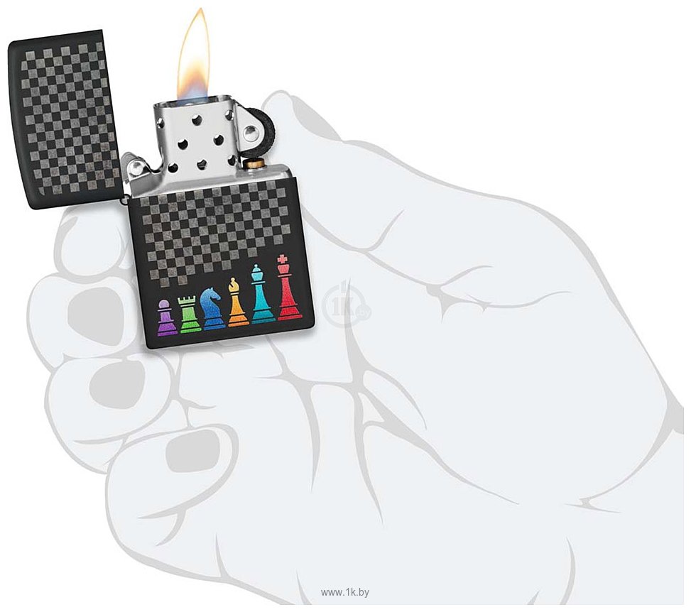 Фотографии Zippo Chess Pieces Black Matte 48662