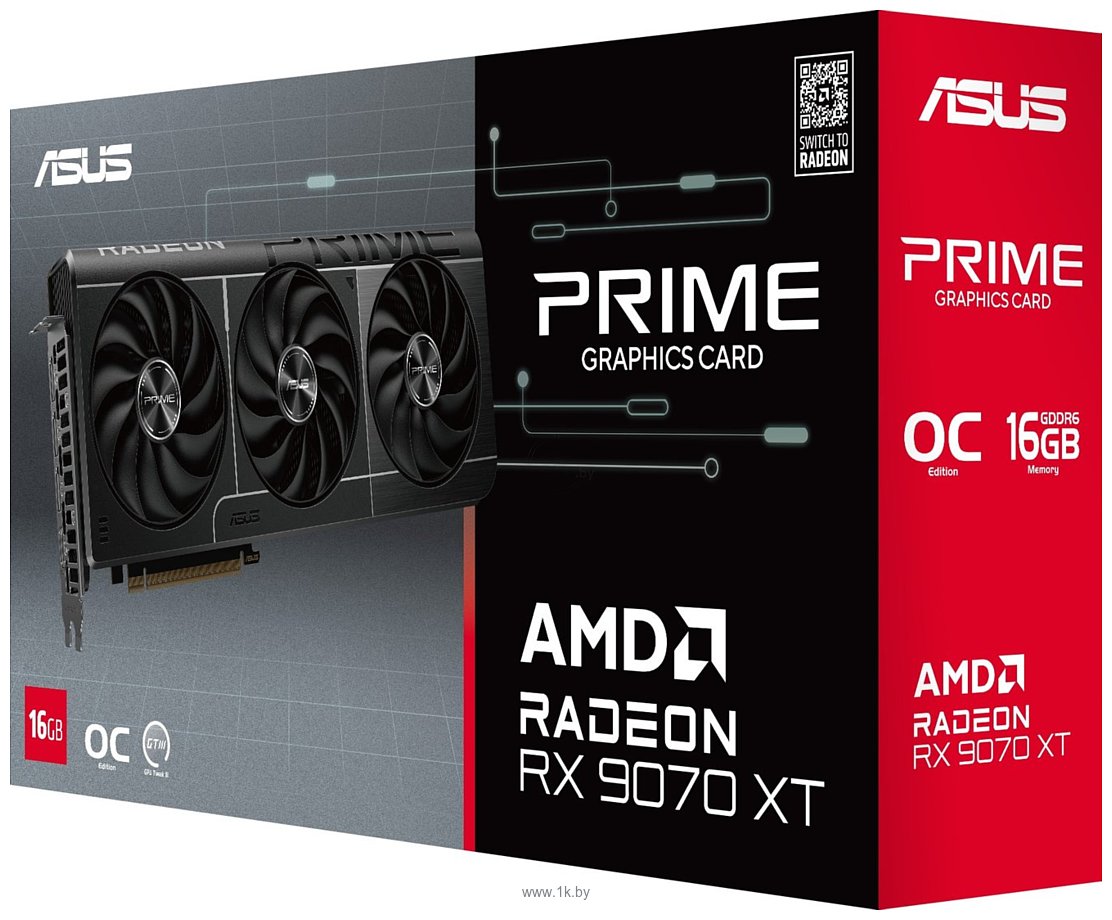 Фотографии ASUS Prime Radeon RX 9070 XT OC Edition 16GB GDDR6 (PRIME-RX9070XT-O16G)
