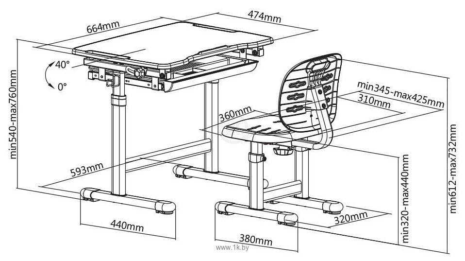 Фотографии Fun Desk Piccolino III (зеленый)