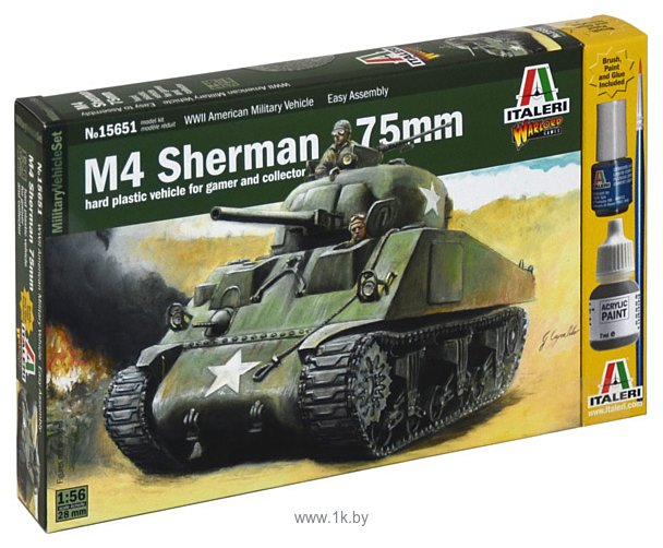 Фотографии Italeri 15651 M4 Sherman 75Mm