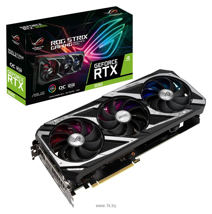 Фотографии ASUS ROG Strix GeForce RTX 3060 V2 OC Edition 12GB (ROG-STRIX-RTX3060-O12G-V2-GAMING)