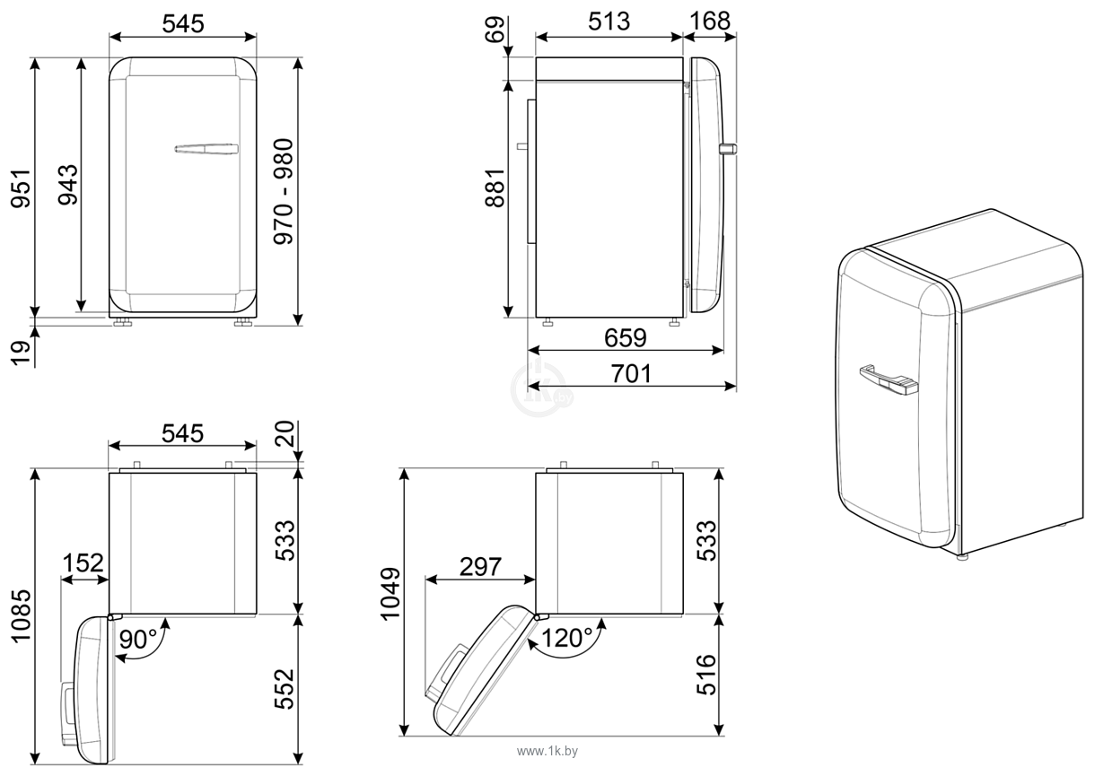 Фотографии Smeg FAB10LWH5