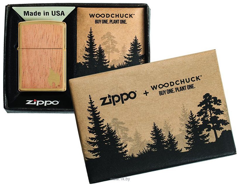 Фотографии Zippo 29901 Woodchuck USA Flame