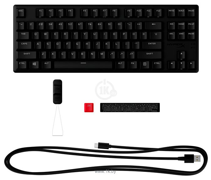 Фотографии HyperX Alloy Origins Core PBT HyperX Red (без кириллицы)