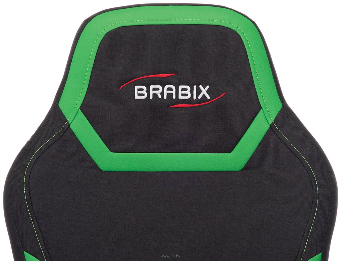 Фотографии Brabix Alpha GM-018 532639 (черный/зеленый)