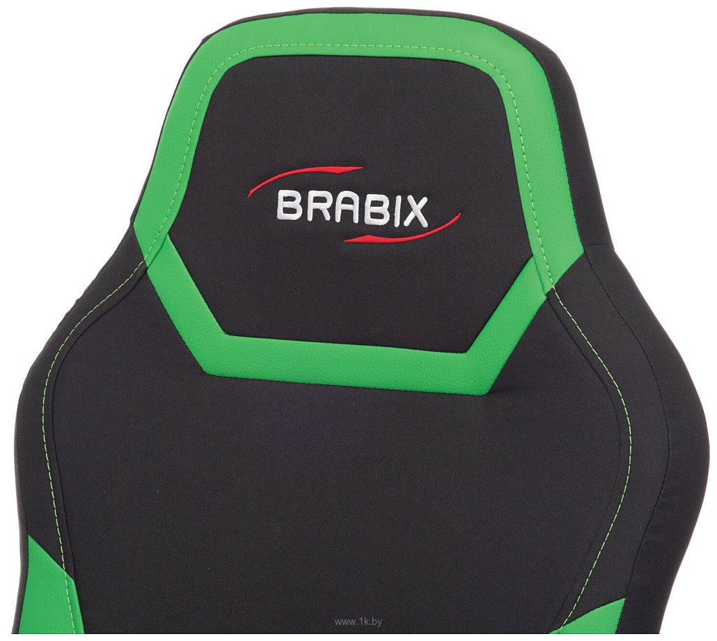 Фотографии Brabix Alpha GM-018 532639 (черный/зеленый)
