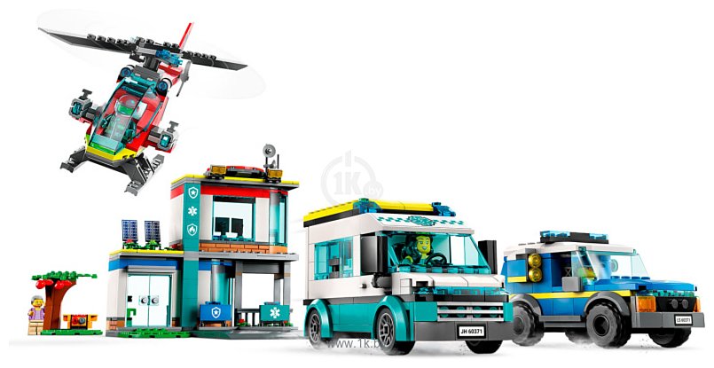 Фотографии LEGO City 60371 Центр управления спасательным транспортом