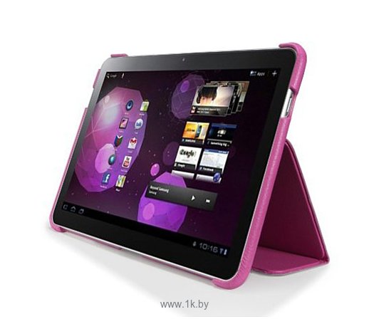 Фотографии SGP Samsung Galaxy Tab 10.1 Stehen Sherbet Pink (SGP08075)