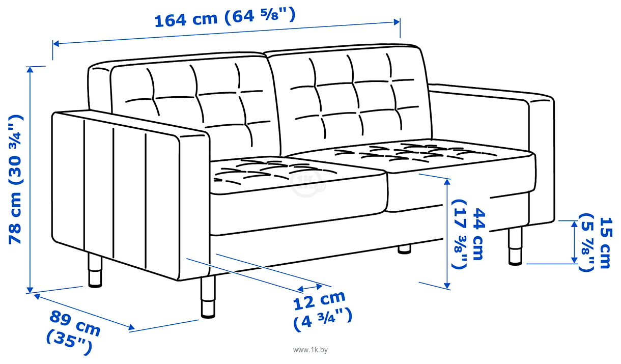 Фотографии Ikea Ландскруна 892.488.99 (бумстад черный/металл)