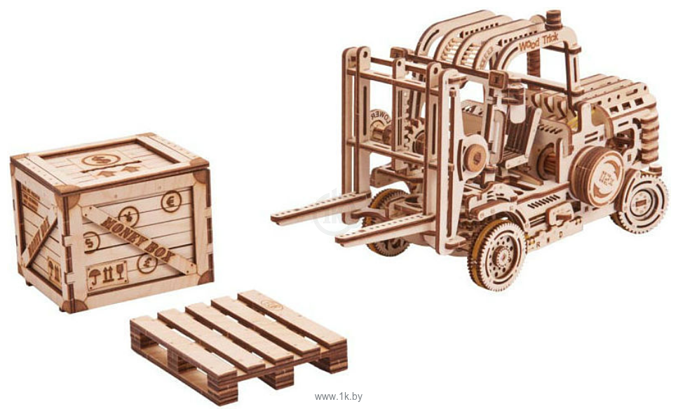 Фотографии Wood Trick Вилочный погрузчик с контейнером-копилкой 1234-17