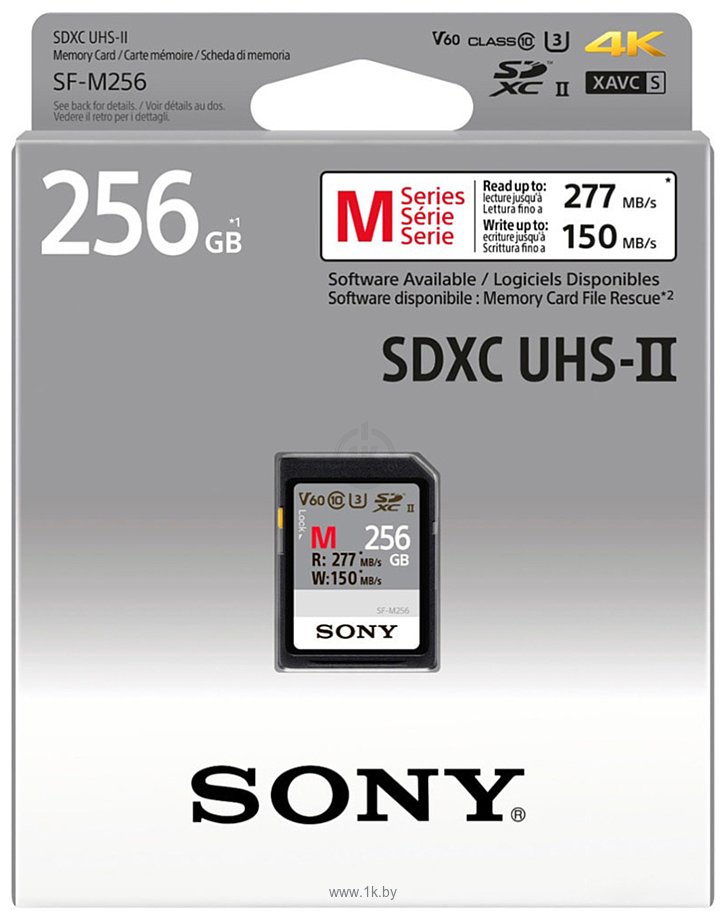 Фотографии Sony SDXC SF-M Series UHS-II 256GB