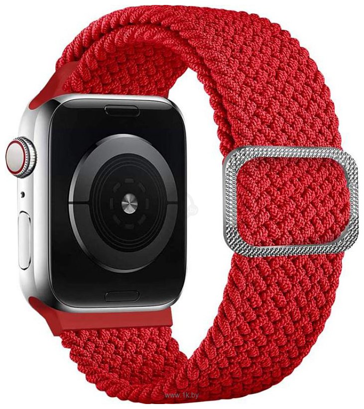 Фотографии Rumi Wick из плетеного нейлона для Apple Watch 38/40/41mm (красный)