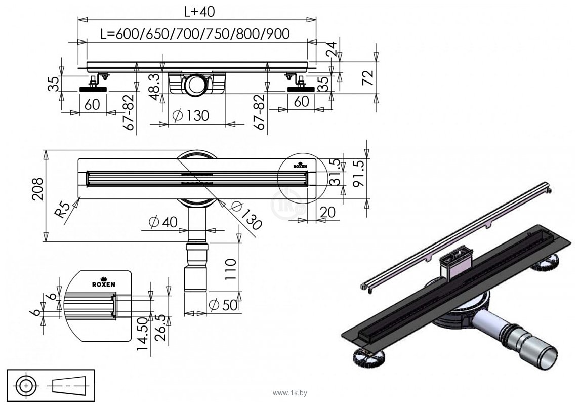 Фотографии Roxen Chrome Slim 91060-80