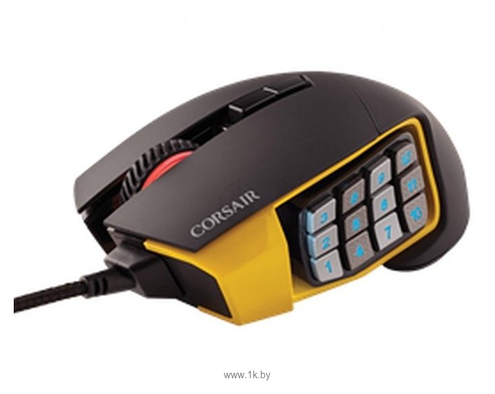 Фотографии Corsair Scimitar PRO RGB Gaming Mouse Yellow-black USB