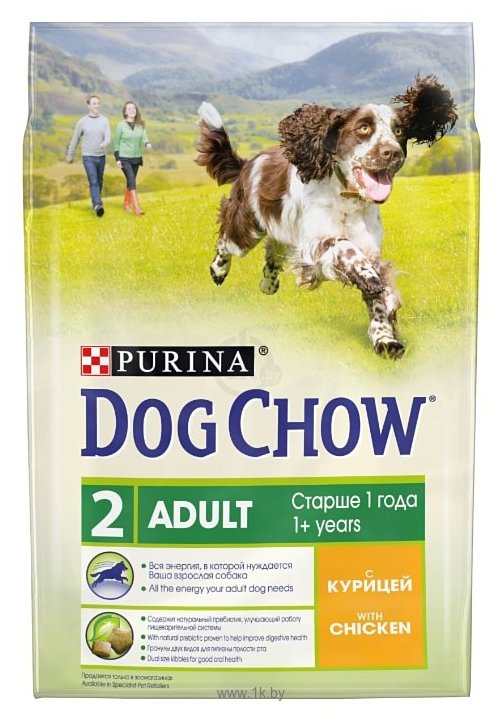 Фотографии DOG CHOW Adult с курицей для взрослых собак (2.5 кг)