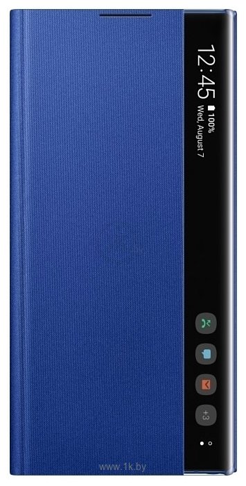 Фотографии Samsung Clear View Cover для Samsung Note10 Plus (синий)