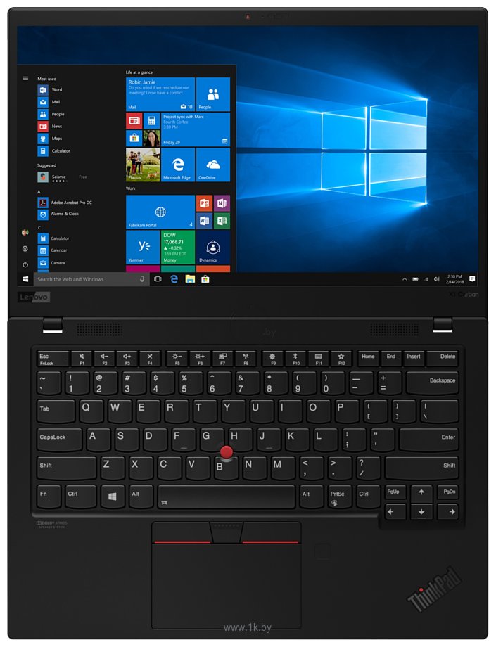 Фотографии Lenovo ThinkPad X1 Carbon 8 (20U90007RT)