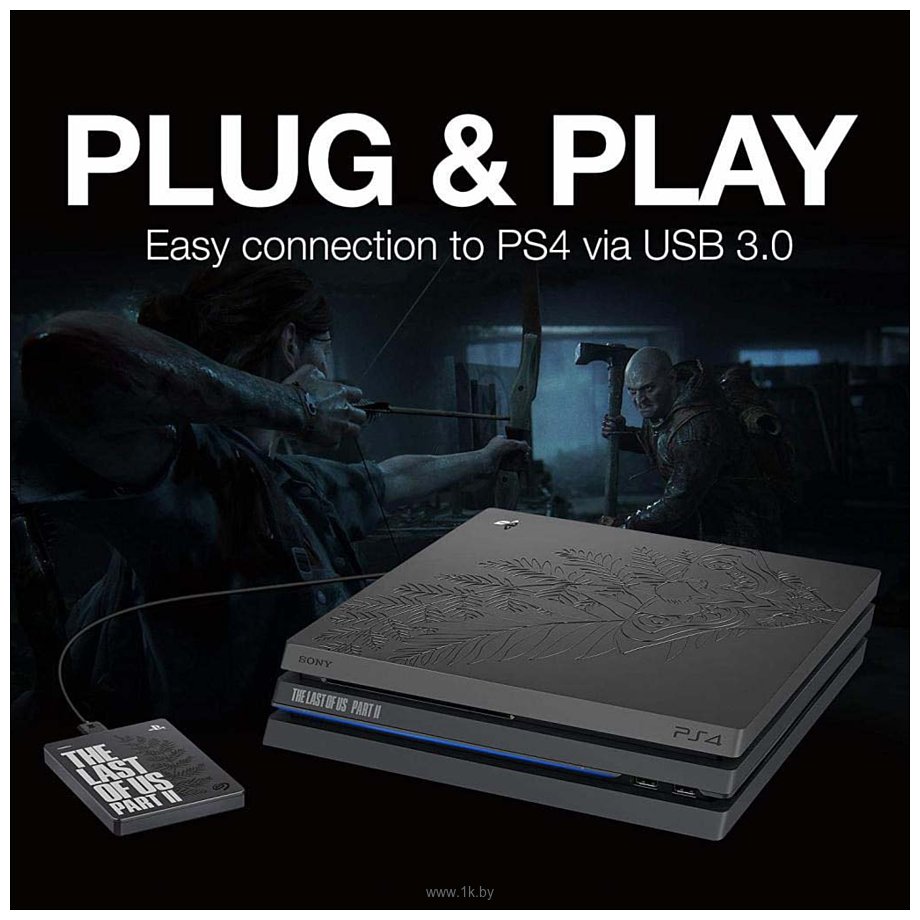 Фотографии Seagate Game Drive for PS4 2TB The Last of Us Part II STGD2000202