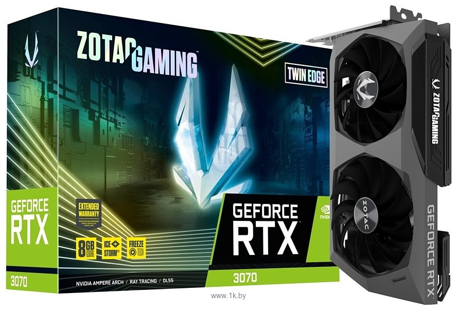 Фотографии ZOTAC Gaming GeForce RTX 3070 Twin Edge LHR 8GB (ZT-A30700E-10PLHR)
