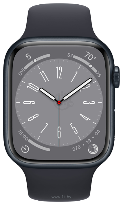Фотографии Apple Watch Series 8 45 мм (алюминиевый корпус, спортивный силиконовый ремешок)