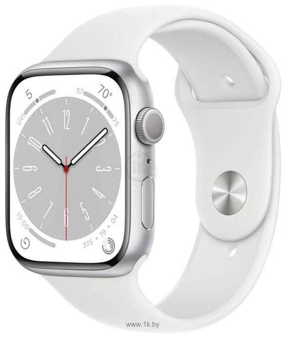 Фотографии Apple Watch Series 8 45 мм (алюминиевый корпус, спортивный силиконовый ремешок)