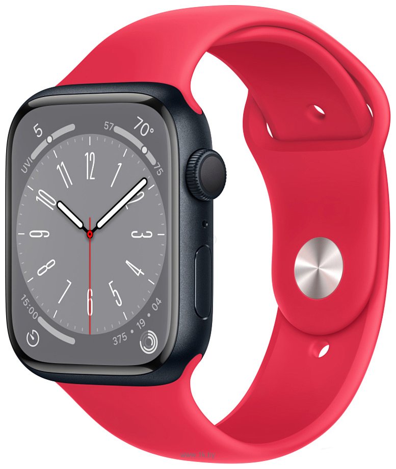 Фотографии Apple Watch Series 8 45 мм (алюминиевый корпус, спортивный силиконовый ремешок)
