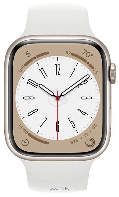Фотографии Apple Watch Series 8 45 мм (алюминиевый корпус, спортивный силиконовый ремешок)