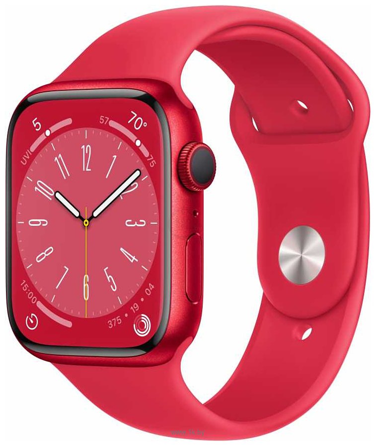 Фотографии Apple Watch Series 8 45 мм (алюминиевый корпус, спортивный силиконовый ремешок)