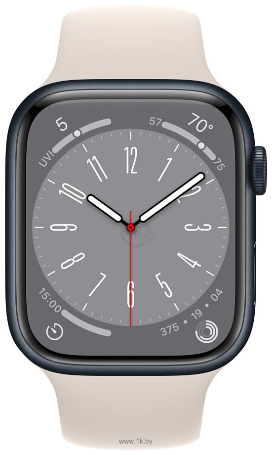 Фотографии Apple Watch Series 8 45 мм (алюминиевый корпус, спортивный силиконовый ремешок)