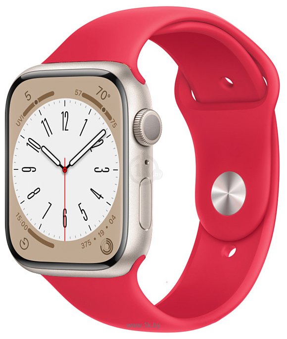 Фотографии Apple Watch Series 8 45 мм (алюминиевый корпус, спортивный силиконовый ремешок)