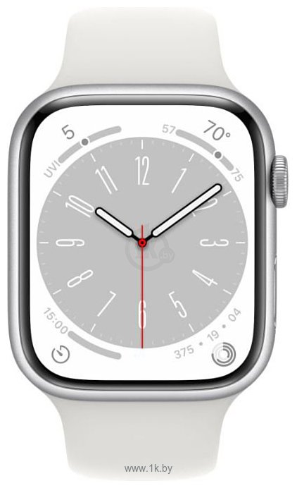 Фотографии Apple Watch Series 8 45 мм (алюминиевый корпус, спортивный силиконовый ремешок)